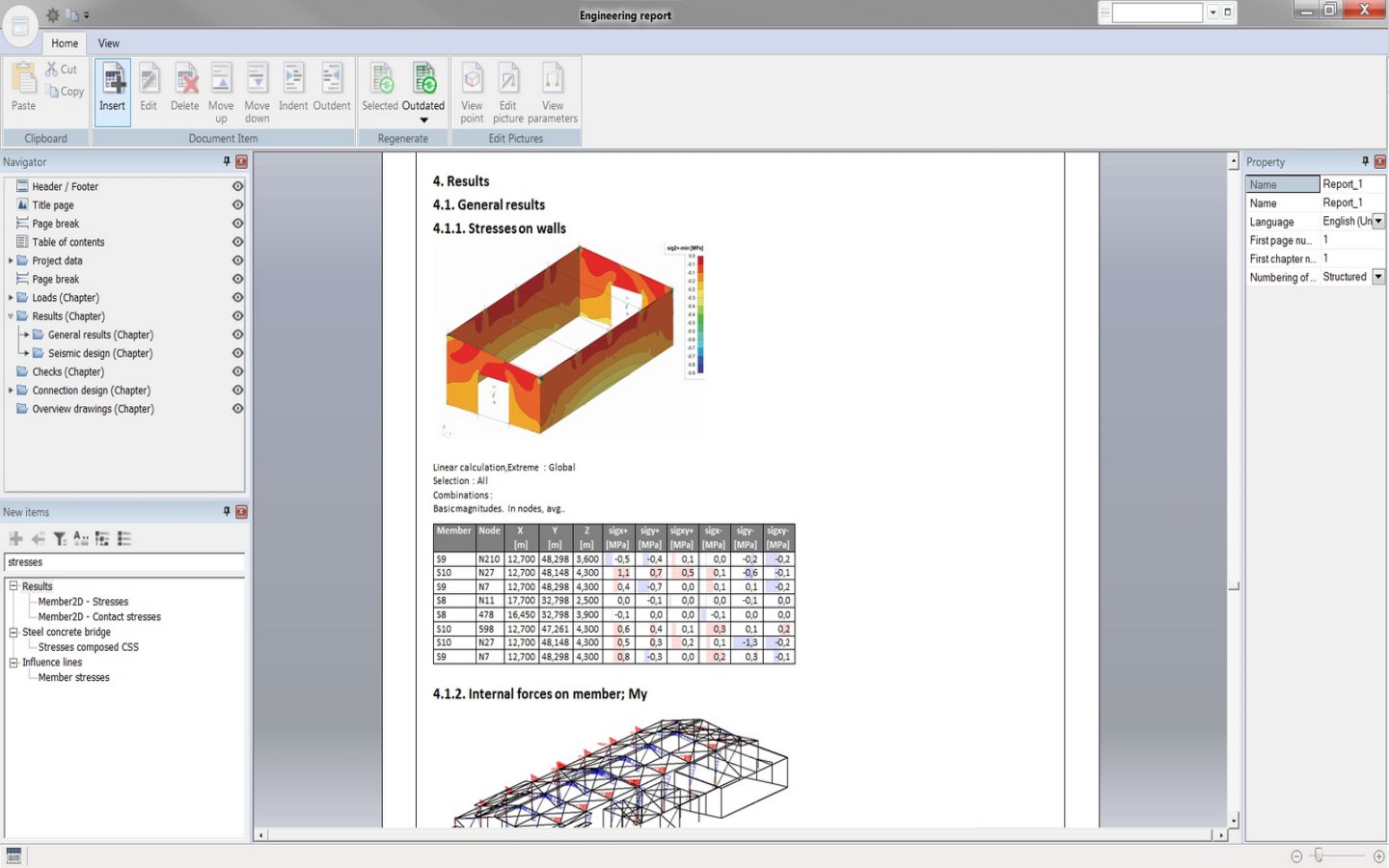 SCIA Engineer Engineering Report