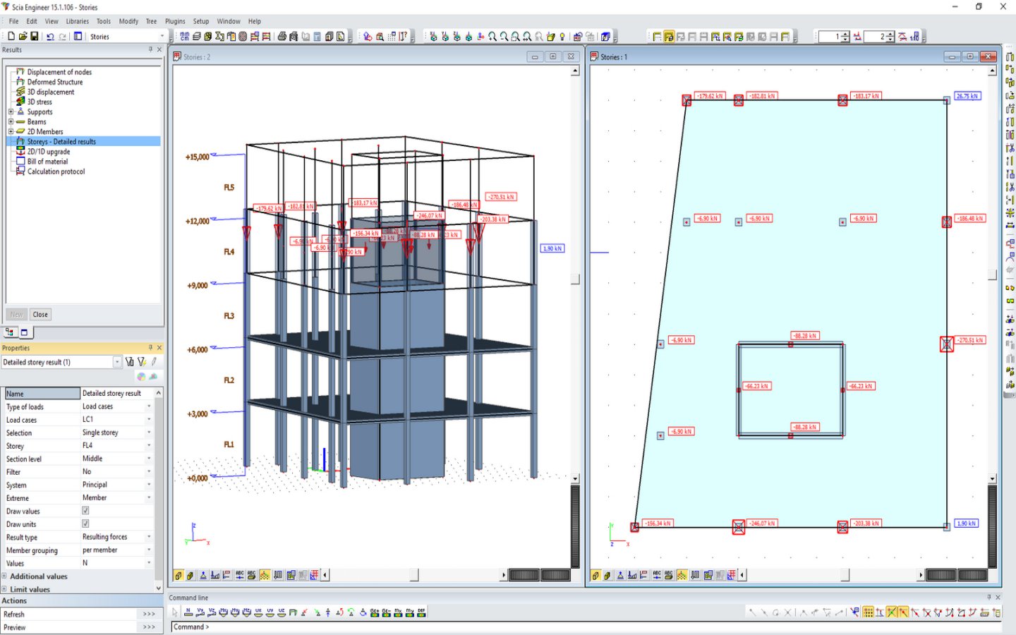 SCIA Engineer Storeys